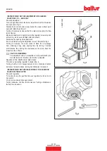 Preview for 54 page of baltur 17020010 Instruction Manual For Installation, Use And Maintenance