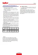 Preview for 59 page of baltur 17020010 Instruction Manual For Installation, Use And Maintenance