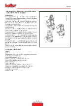 Предварительный просмотр 21 страницы baltur 17170010 Instruction Manual For Installation, Use And Maintenance