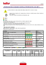 Preview for 29 page of baltur 18190010 Instruction Manual For Installation, Use And Maintenance