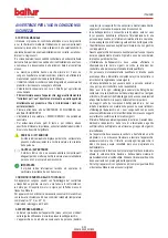 Preview for 5 page of baltur 20080010 Instruction Manual For Installation, Use And Maintenance