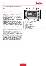 Preview for 28 page of baltur 56570010 Instruction Manual For Installation, Use And Maintenance