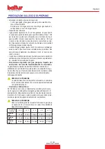 Preview for 33 page of baltur 56570010 Instruction Manual For Installation, Use And Maintenance