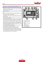 Preview for 82 page of baltur 56570010 Instruction Manual For Installation, Use And Maintenance