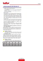 Preview for 87 page of baltur 56570010 Instruction Manual For Installation, Use And Maintenance