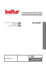 baltur 67230020 Instruction Manual For Installation, Use And Maintenance preview