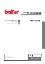 Preview for 1 page of baltur 67340010 Instruction Manual For Installation, Use And Maintenance