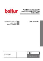 Предварительный просмотр 1 страницы baltur 67380010 Instruction Manual For Installation, Use And Maintenance