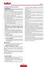 Предварительный просмотр 41 страницы baltur 67380010 Instruction Manual For Installation, Use And Maintenance