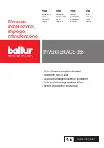 baltur ACS 355 Startup Manual preview