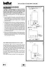 Предварительный просмотр 39 страницы baltur BGN 100 P Instruction Manual