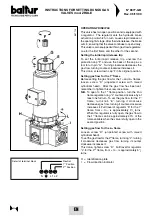 Предварительный просмотр 51 страницы baltur BGN 100 P Instruction Manual