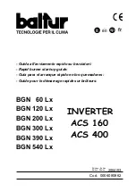 Preview for 1 page of baltur BGN 120 LX Startup Manual