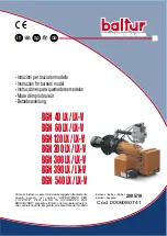 baltur BGN 40 LX-V Instruction Manual preview