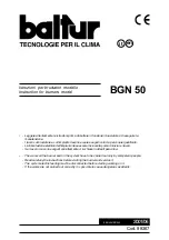 baltur BGN 50 Instructions Manual preview