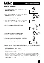 Preview for 13 page of baltur BGN 60 LX Startup Manual