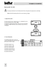 Preview for 22 page of baltur BGN 60 LX Startup Manual