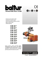 Preview for 1 page of baltur BGN 60 P Instruction Manual