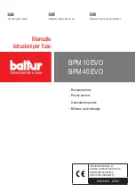 Preview for 1 page of baltur BPM 10 EVO User Instruction Manual