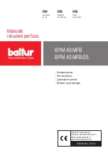 baltur BPM 40 MFB Instructions For Use Manual preview