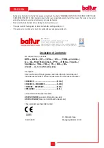 Preview for 13 page of baltur BPM 40 MFB Instructions For Use Manual