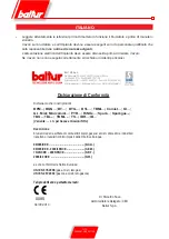 Preview for 3 page of baltur BPM 90 Original Instructions Manual