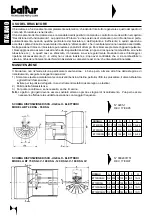 Preview for 27 page of baltur BT 100 DSG Instruction