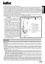 Preview for 54 page of baltur BT 100 DSG Instruction