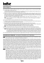 Preview for 18 page of baltur BT 100 DSN-4T Instruction