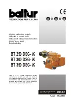 baltur BT 250 DSG K Series Manual preview