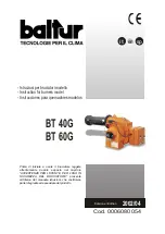 Preview for 1 page of baltur BT 40G Instructions Manual