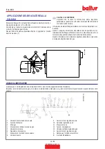 Preview for 12 page of baltur btg 15 me Instruction Manual For Installation, Use And Maintenance