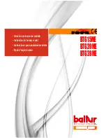 baltur btg 15 me Instruction preview