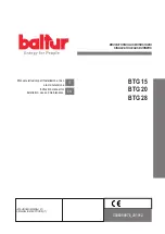 Предварительный просмотр 1 страницы baltur BTG 15 Instruction Manual For Installation, Use And Maintenance