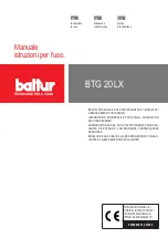 Preview for 1 page of baltur BTG 20 LX Instructions For Use Manual