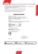 Preview for 3 page of baltur BTG 20 LX Instructions For Use Manual