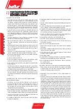 Preview for 90 page of baltur BTG 20 LX Instructions For Use Manual