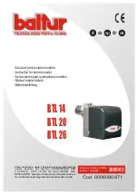 Preview for 1 page of baltur BTL 20 Instructions Manual