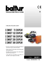 baltur COMIST 122 DSPGM Instruction preview