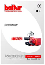 baltur COMIST 122 N Instructions Manual preview