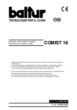 baltur COMIST 18 Instructions Manual preview