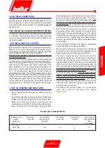 Предварительный просмотр 51 страницы baltur COMIST 180 Instructions For Use Manual