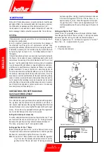 Preview for 56 page of baltur COMIST 180 Instructions For Use Manual