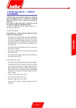 Предварительный просмотр 61 страницы baltur COMIST 180 Instructions For Use Manual