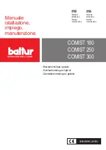 baltur COMIST 180 Manual Installation, Use, Maintenance preview