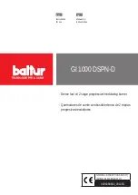 baltur GI 1000 DSPN-D Instructions For Use Manual preview