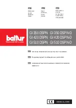 Preview for 1 page of baltur GI 350 DSPN Maintenance, Use And Installation Manual