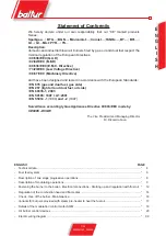 Preview for 5 page of baltur GI 350 DSPN Maintenance, Use And Installation Manual