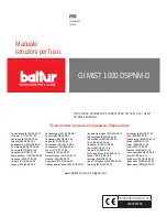 Preview for 1 page of baltur GI MIST 1000 DSPNM-D Instructions For Use Manual