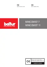 baltur Minicomist 11 Manual Instructions For Use preview